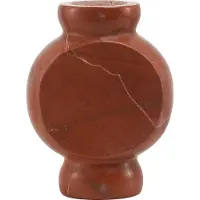 Mr. Stoned Vase en Marbre Circle Rouge