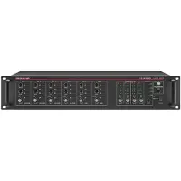 Monacor Préamplificateur Public Adress PA-6040MPX 4 zones, Table de mixage, Noir