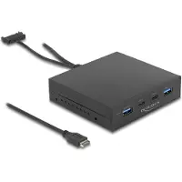 DeLOCK 3,5″ USB 3.2 Gen 2 Frontpanel 2 x USB Type-C + 2 x USB Typ