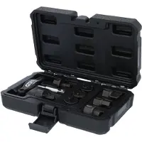 Ks Tools Jeu de profilés spéciaux de service d'huile 3/8" pour bouchons de vidange en plastique, 9 pièces - 150.1040