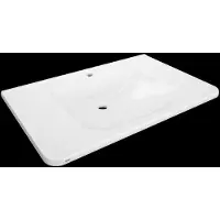 Kwc Meuble de salle de bain individuel , modèle MEDCARE, en stratifié MIRANIT, dimensions 850 x 150 x 550 mm, couleur blanche, avec trou pour robinet