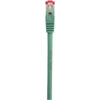 Renkforce RF-5503262 Câble réseau RJ45, câble patch CAT 6 S/FTP 10.00 m Vert avec protection de nez, contacts dorés, ignifugé 1 pc