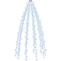 vidaXL Filet lumineux pour sapin de Noël avec 250 LED bleu 250 cm