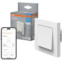 Osram SMART+ WiFi Matter interrupteur mural, 1 canal, 10AX, IP20, blanc, interrupteur relais, encastré, 27mm