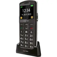Beafon SL260 LTE - 4G, Silver Line, Großtastenklapphandy, schwarz-silber