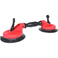 Ks Tools ventouse double,80kg, tête à double articulation