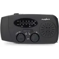 Nedis Rdfmcr2000bk Portable Radio Argenté One Size / EU Plug 220V