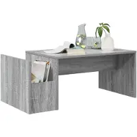 vidaXL Table basse gris Sonoma 90 x 45 x 35 cm Bois composite
