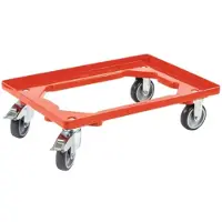 Allit 456868 Roulette de transport ProfiPlus EuroRoll OB 600, rouge