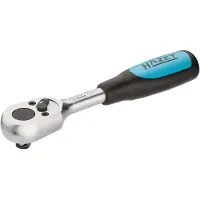 Hazet Clé à cliquet réversible 863P - Tige carrée pleine de 6,3 mm (1/4 pouce) | 863P