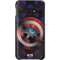Samsung Friends Marvel Avengers Captain America (Galaxy S10e), Coque pour téléphone portable, Bleu, Rouge