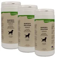 Lecker.Pet 3 sachets de 1 kg de poudre Barfer's Solution, mélange nutritif universel complet pour chiens