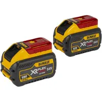 DeWalt DCB548Y2-XJ - Coffret de batteries FlexVolt 54V/18V, 2 batteries Li-Ion de 12,0 Ah