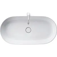 Duravit Vasque à poser LUV o ÜL HLB 800x400mm sans trou pour robinet blanc WG (400 mm, 800 mm)