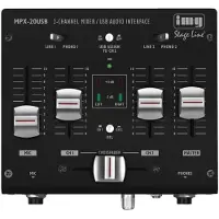 IMG Stage Line Mpx-20usb (Mélangeur de combat), Table de mixage, Noir, Bleu