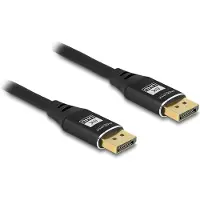HQ Products Câble DisplayPort Delock 8K 60 Hz 2 m noir Métal -