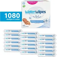 Water Wipes Lingettes écologiques avec 99,9% d'eau, 60x18=1080 pièces