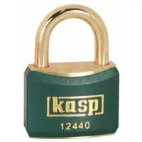 Kasp K12440GREA1 Cadenas en laiton de couleur 40 mm s'entrouvant