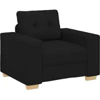 vidaXL Fauteuil noir 100x78x80 cm Tissu