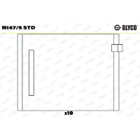 GLYCO Coussinet d'arbre à cames N147/5 STD
