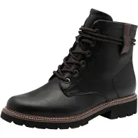 Tamaris Bottines à lacets brun foncé / noir