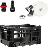 Einhell Kit de drainage 2-en-1 eaux claires et chargées – GE-DP 7535 N LL ECO – 750 W – 18 500 l/h – Particules 35 mm