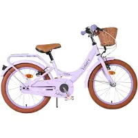 Volare Vélo enfant Ashley - Fille - 18 pouces - Violet - Deux freins à main