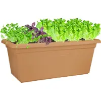 Elho green basics Garten xxl 100cm Übertopf - mild tonrot
