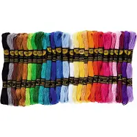 Folia Fil de broderie, Fil + laine, Multicolore