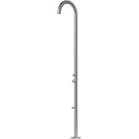 MPC Wheels Sined | Douche extérieure Quartu - 229 Cm - Acier inoxydable Aisi 316L - Haute qualité - Avec douche à pied - Résistant à la corrosion