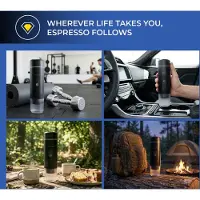 Chiato Cafetière à expresso portative brewPLAY Smart – noir