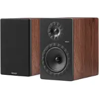 Elipson Enceinte bibliothèque Prestige Facet II 8B Noyer et Noir Mat