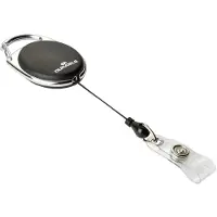 Durable Porte-badge Jojo Style, avec boucle à bouton-pression, sans porte-carte, 10 p., noir