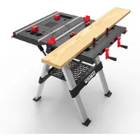 Feistos Tenso Table de serrage et tréteau réglables en hauteur