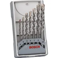 Bosch Cyl-3 7 Piece Concrete Drill Set Argenté