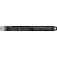 Qnap TS-432XeU NAS Rack (1 U) 4 Go DDR4 0 To QTS Noir, Gris