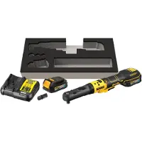 DeWalt DCF510E2G-QW Kit De Clés À Cliquet Coudées Sans Fil Li-ion 18 V (1 Batterie 1,7 Ah) Dans Un Coffret - 3/8'“ Et 1/2”'