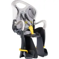 Bellelli Tiger Easy Dream - Siège arrière de vélo inclinable - pour les enfants jusqu'à 22 kg, de 3 à 8 ans - Fixation sur le porte-bagages - Noir