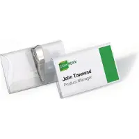 Durable Badge, avec pince croco, 40 x 75 mm