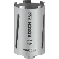 Bosch 2608587326 - Couronne de forage à sec diamantée G 1/2" 92 x 150 x 7 mm, 5 segments