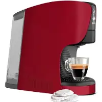 Bialetti Machine à café Bundle DAMA ESE avec 30 dosettes ESE Rouge
