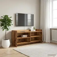Prolenta Maison Exclusive - Meuble TV, dimensions : 100 x 33 x 47 cm, fabriqué en bois massif et en panneaux de particules