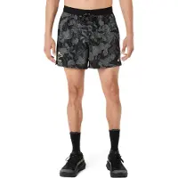 Asics Pantalon de sport 'Fujitrail' gris / noir / blanc