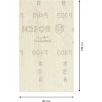 Bosch Filet abrasif Expert M480 pour ponceuses vibrantes, 80 x133 mm, G 400, 10 pces. (400)