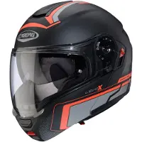 Caberg Levo X Elite casque pliable, noir mat/gris/rouge, XL (61/62)
