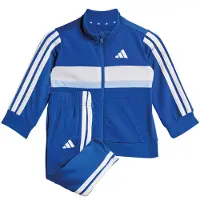 Adidas Survêtement 'SEASONAL ESSENTIALS TIBERIO 3 STRIPES TRICOT' bleu / bleu cyan / blanc