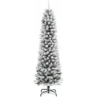 vidaXL Sapin de Noël artificiel Blanc 150 cm PVC, métal et plastique