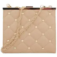 Menbur 85206m Bolso Acolchado Detalle Tach Couleur Brun Clair