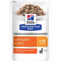 Hill's Pet Nutrition c/d Multicare - Feline - Chicken - Sachets Fraîcheur - 24 x 85 g