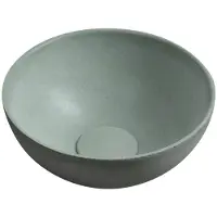 Sapho MINOR lavabo en béton à poser, diamètre 26cm, vert mat